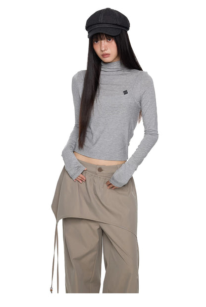 LAYERED MOCK NECK TOP