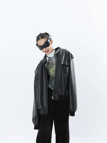EXOSHELL LEATHER JACKET