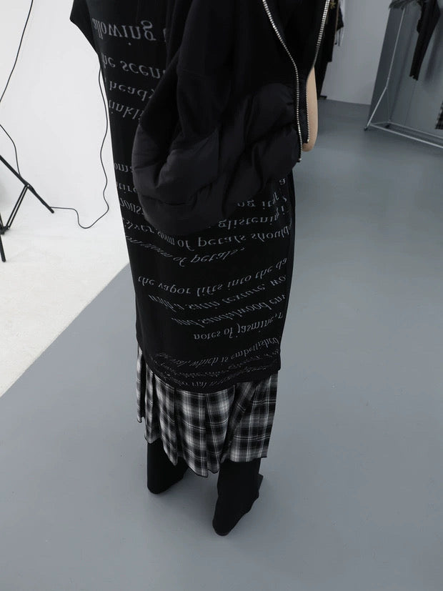 PLAID TURTLENECK TANK DRESS