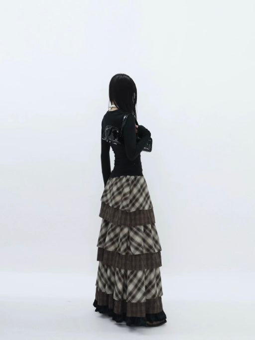 RUSTIC STACK MAXI SKIRT