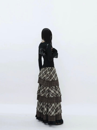 RUSTIC STACK MAXI SKIRT