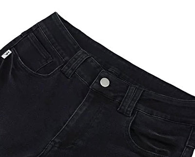 WASHED SKINNY FLARE JEANS