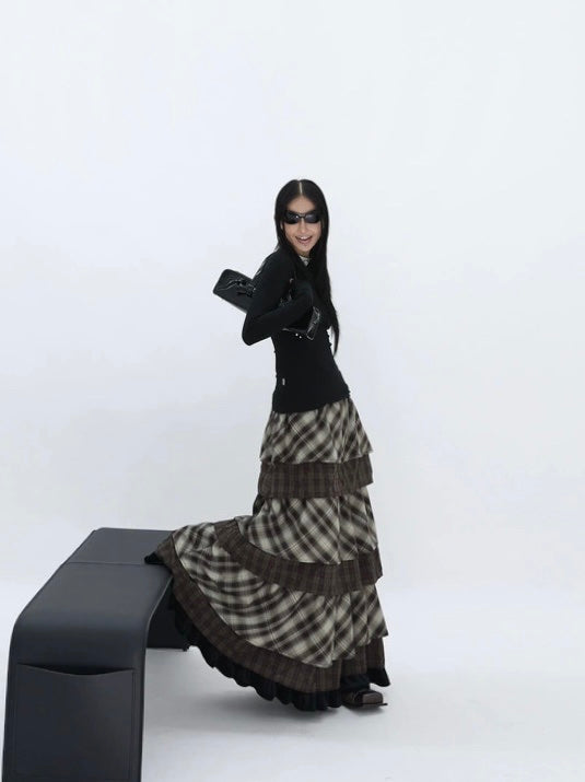 RUSTIC STACK MAXI SKIRT