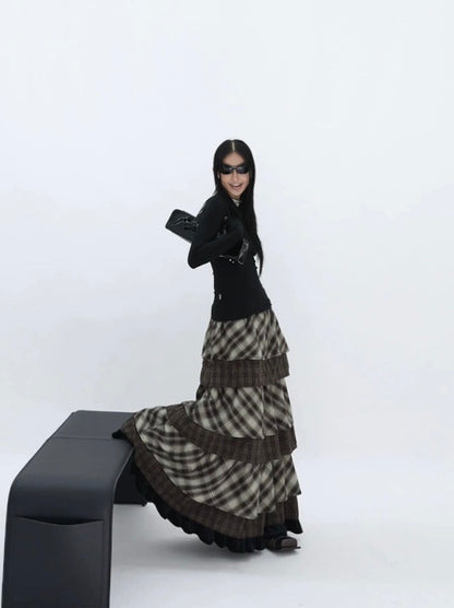 RUSTIC STACK MAXI SKIRT