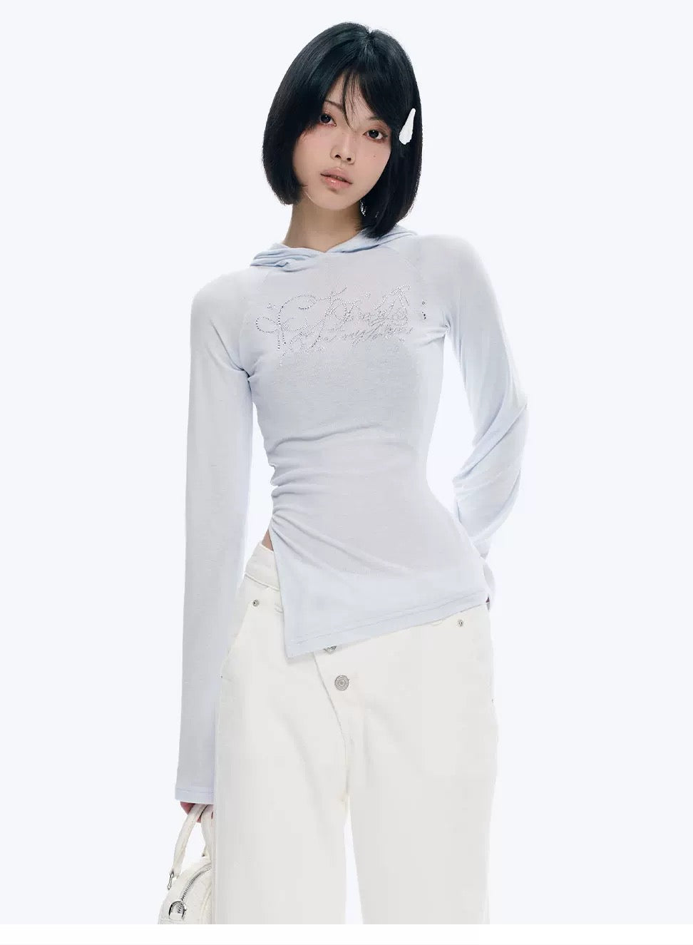 LIGHTWEIGHT HOODED LONG SLEEVE TOP