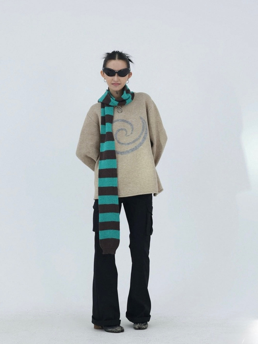 CYBER STRIPE SCARF