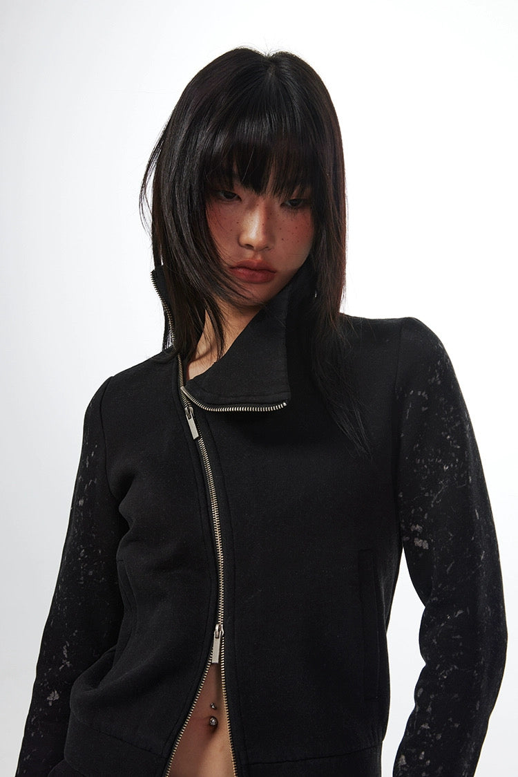 DIAGONAL BODYCON JACKET