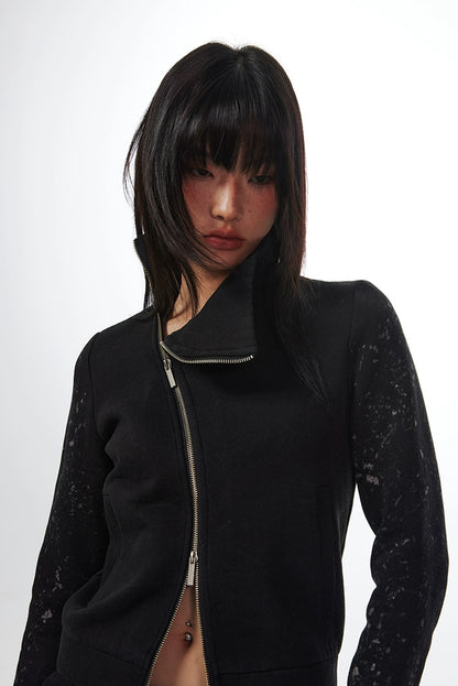 DIAGONAL BODYCON JACKET