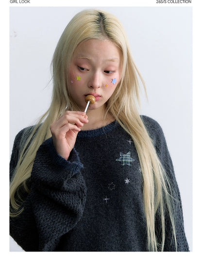 STAR-DUST KNIT SWEATER