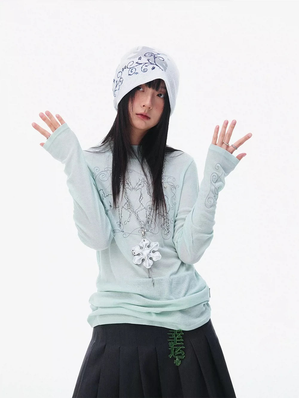 AIR EMBROIDERY LONG SLEEVE T