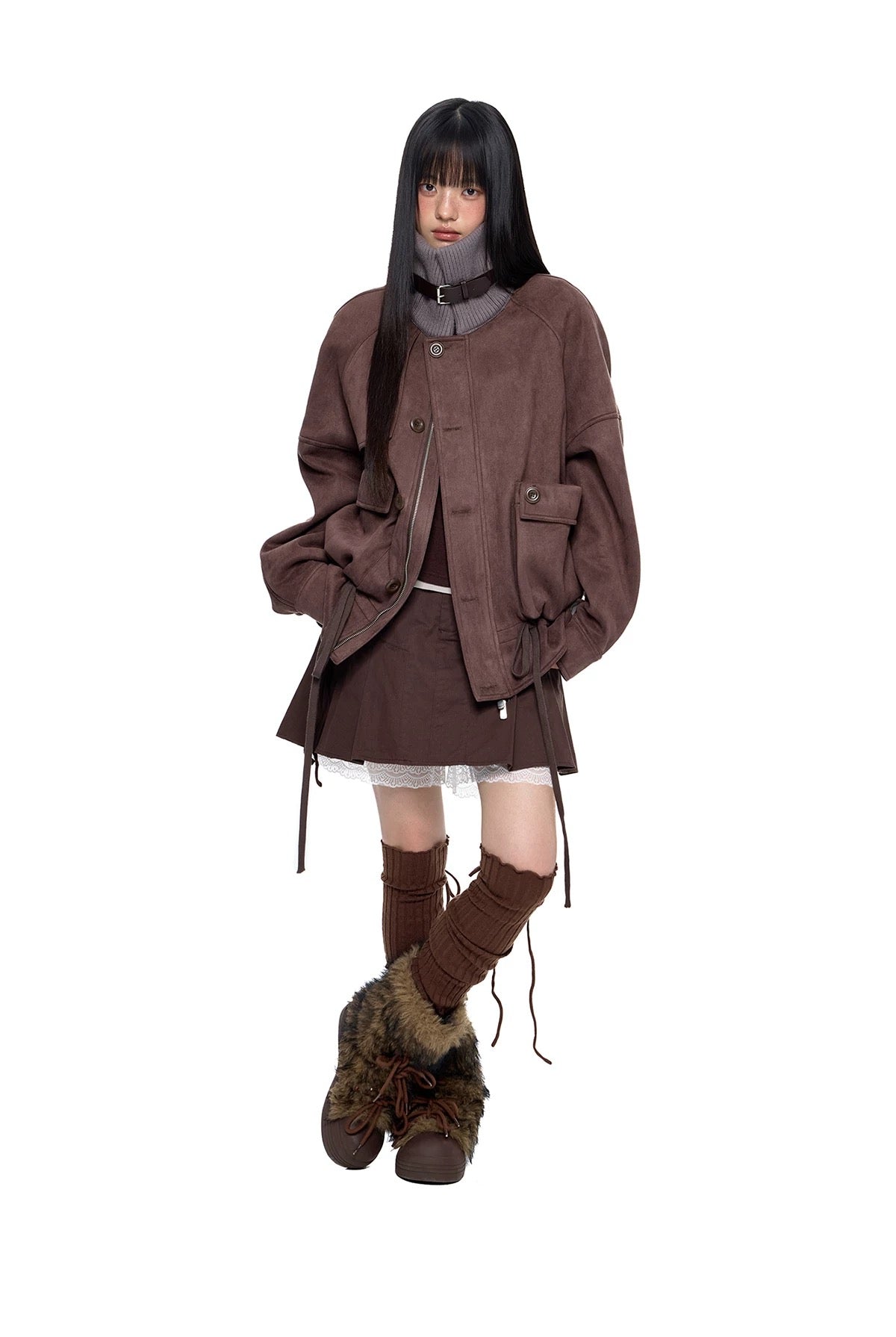 DRAWSTRING HEM JACKET