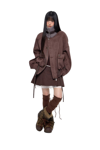 DRAWSTRING HEM JACKET