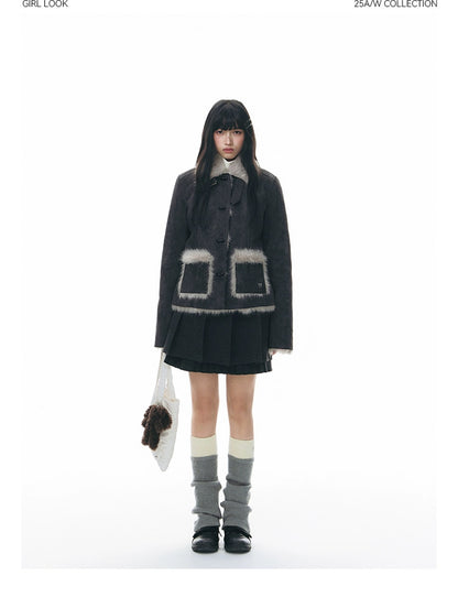 WARM FUR COTTON COAT