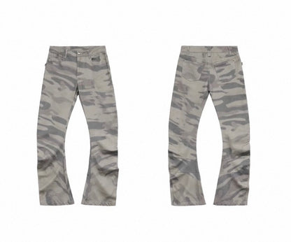 BURN MARK FLARE PANTS