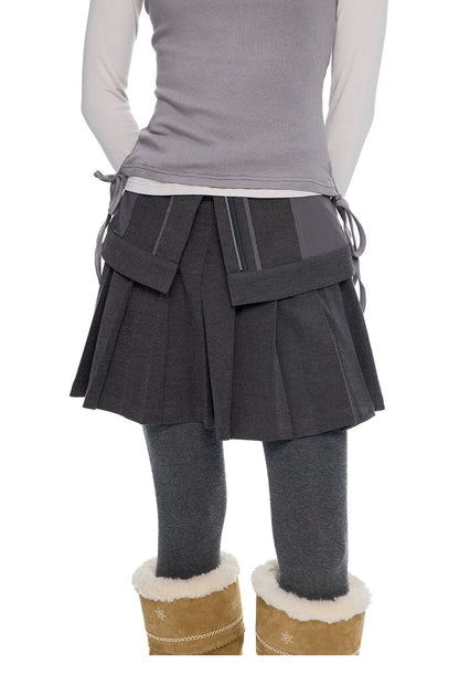 LAYERED PLEATS SKIRT