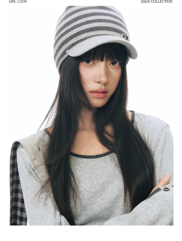 STAR STRIPE KNIT CAP