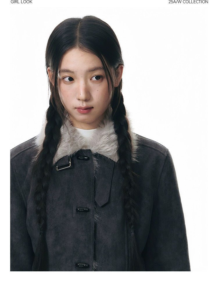 WARM FUR COTTON COAT