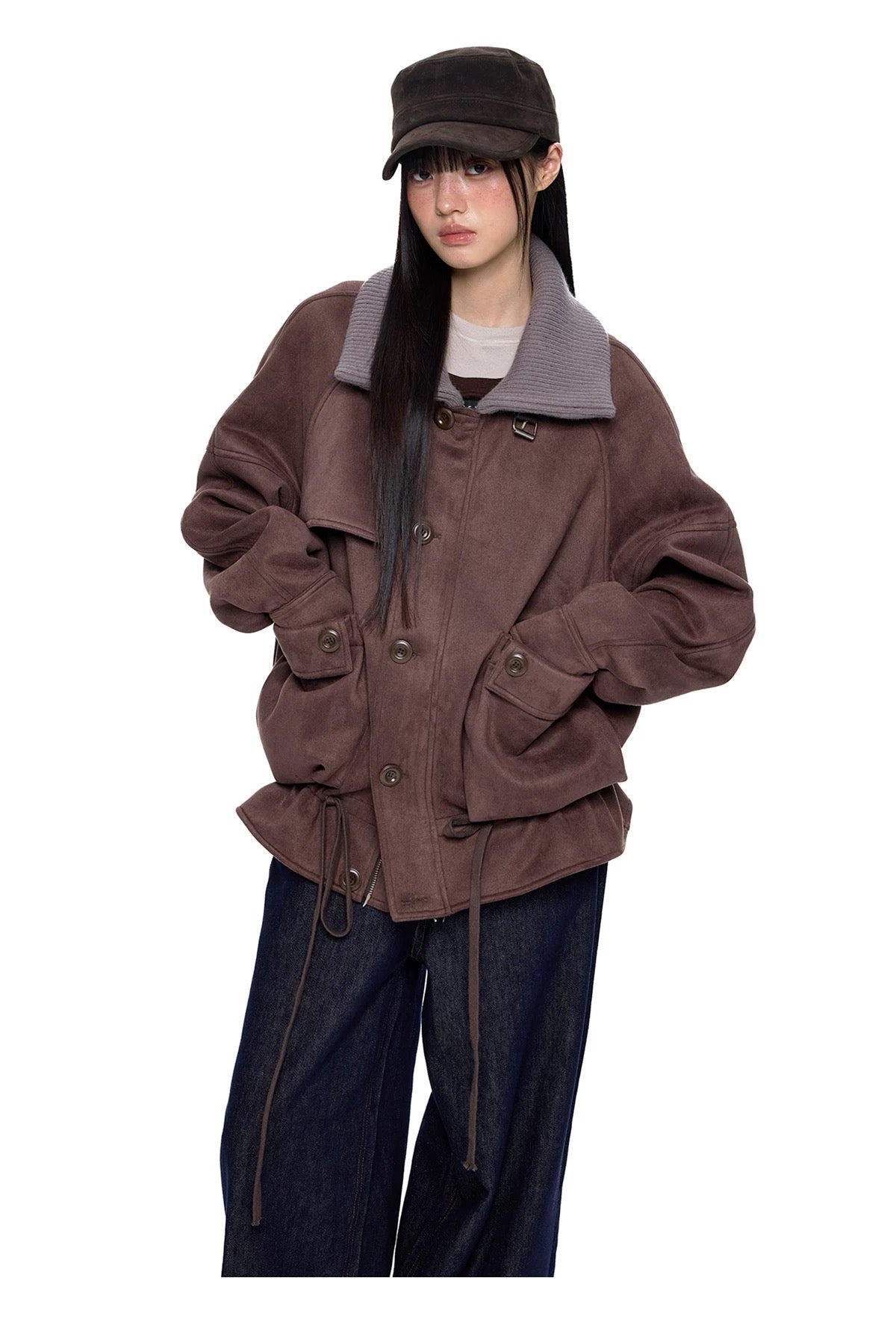 DRAWSTRING HEM JACKET