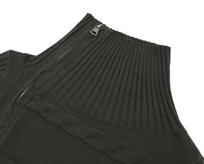 ASYMMETRY HIGH NECK SWEATER