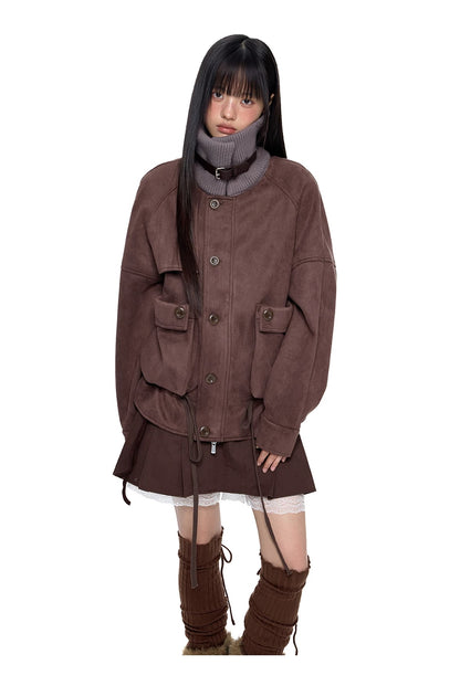 DRAWSTRING HEM JACKET