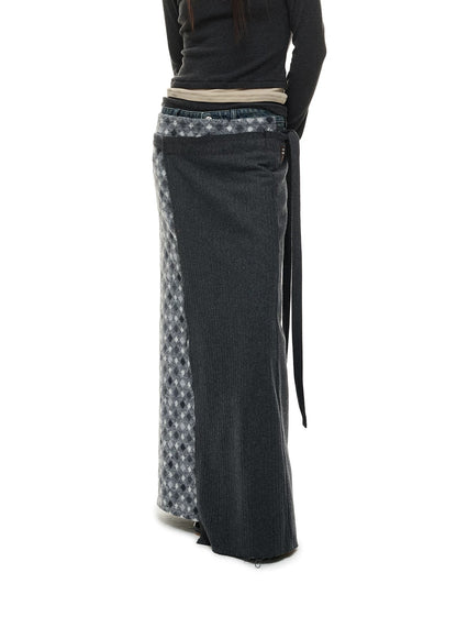 PATCHWORK HALF SKIRT