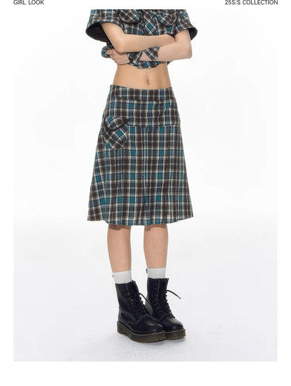 PLEATED LOW WAIST SUMMER SKIRT