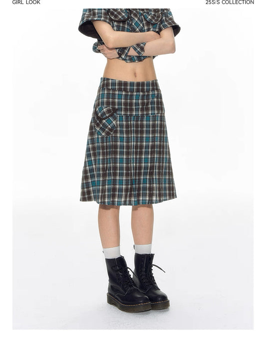 PLEATED LOW WAIST SUMMER SKIRT