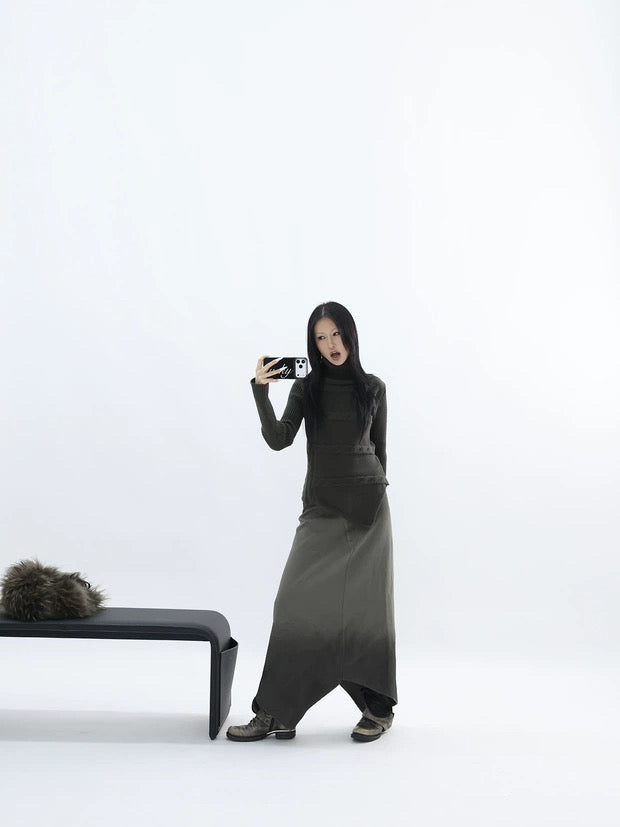 ARMY DECONSTRUCTED SKIRT