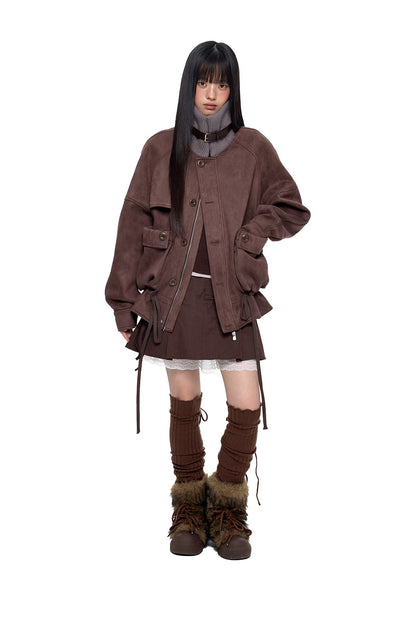 DRAWSTRING HEM JACKET