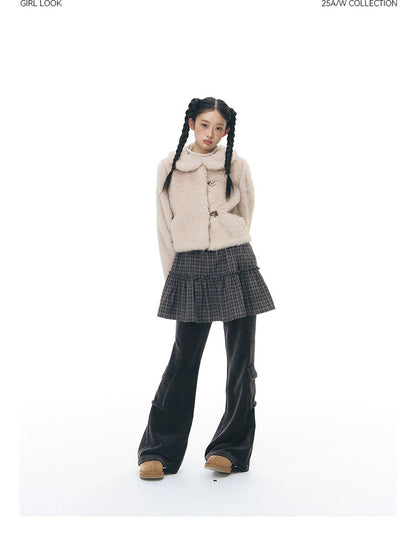 SOFT CREAM COLLAR JACKET