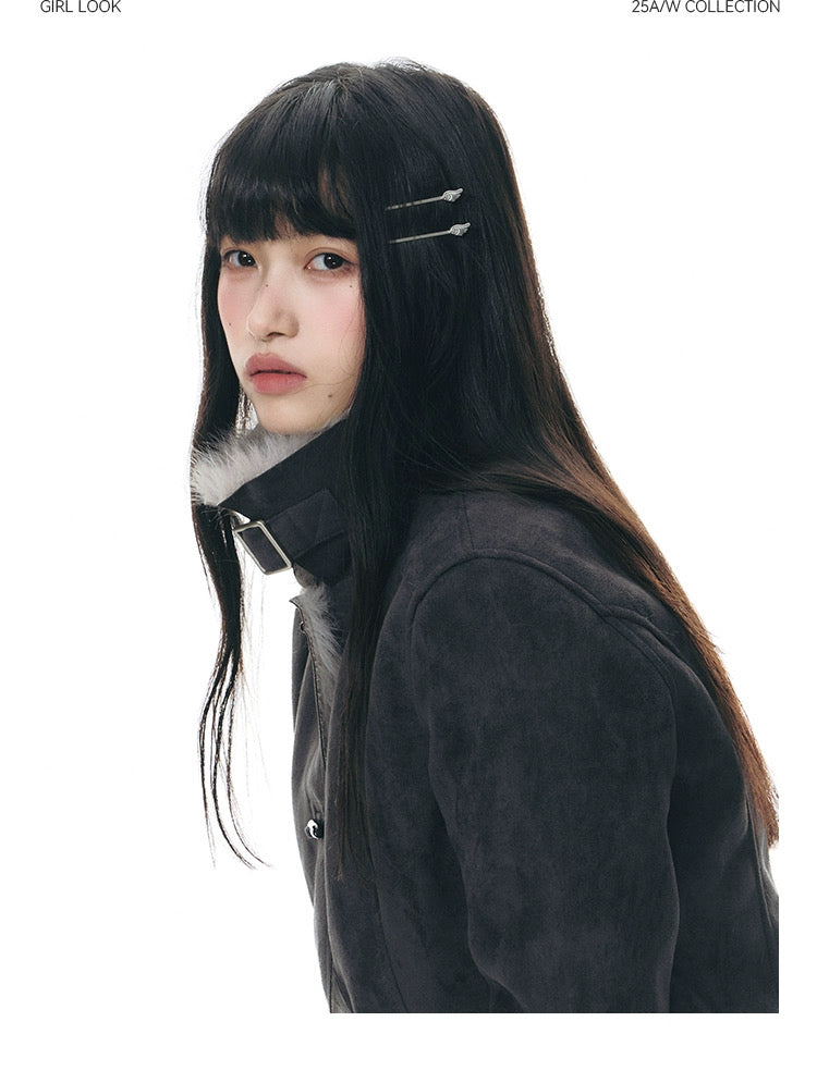 WARM FUR COTTON COAT