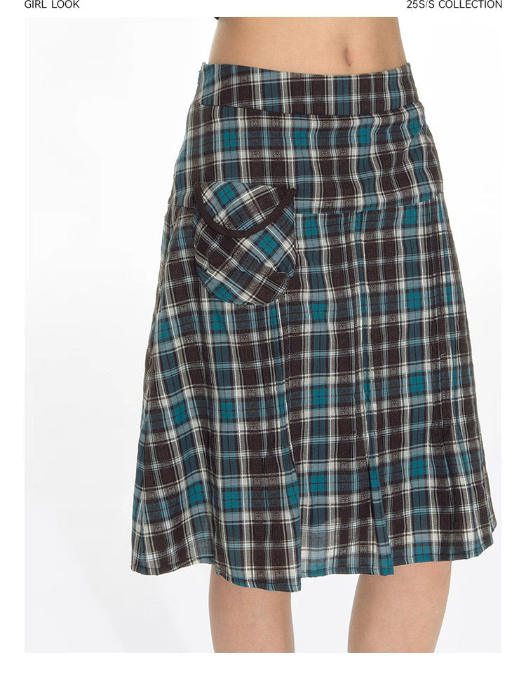 PLEATED LOW WAIST SUMMER SKIRT