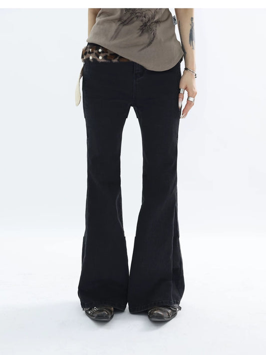 BLACK FLARE DENIM