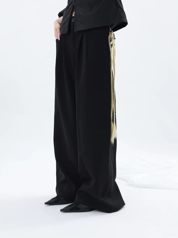 BLACK FORMAL TROUSERS
