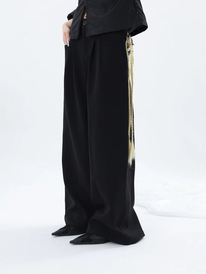 BLACK FORMAL TROUSERS