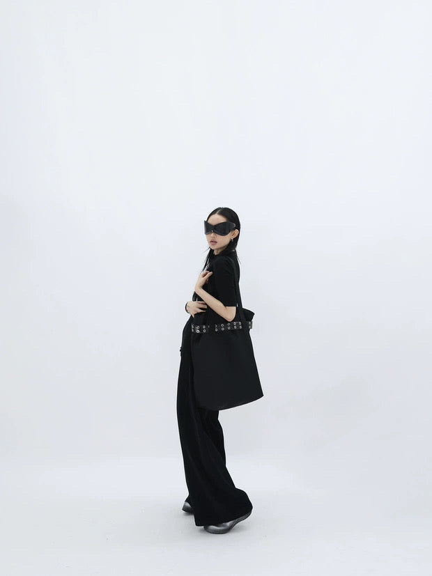 LARGE BUCKLE TOTE BAG