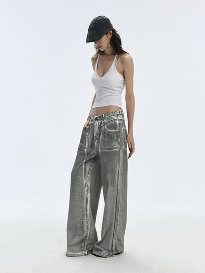 SILVER WASHED JEANS