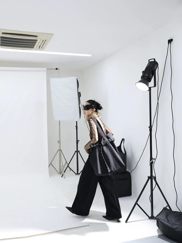 LARGE BUCKLE TOTE BAG