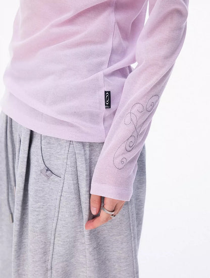 AIR EMBROIDERY LONG SLEEVE T