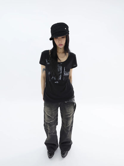 [SALE] GRAFFITI WOOL TEE