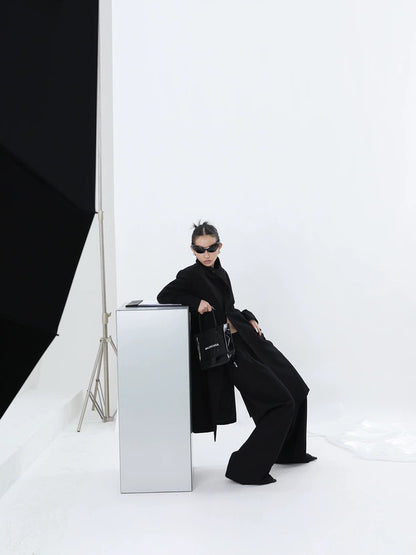 BLACK FORMAL TROUSERS