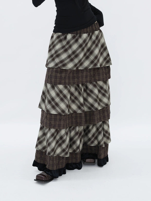 RUSTIC STACK MAXI SKIRT