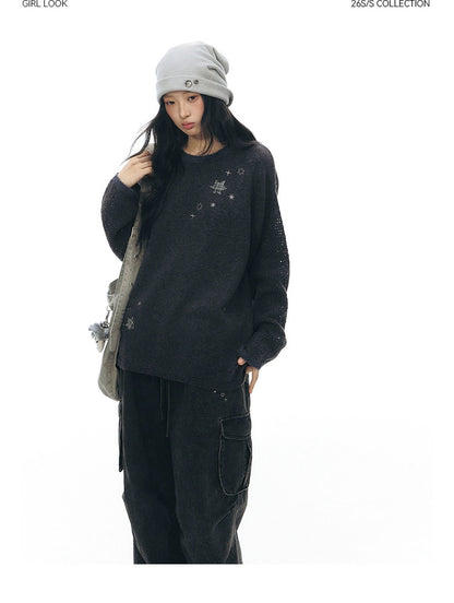 STAR-DUST KNIT SWEATER