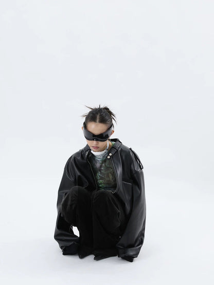 EXOSHELL LEATHER JACKET