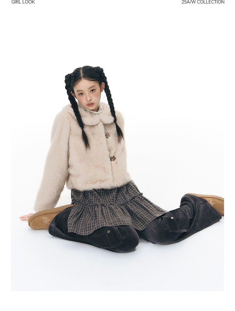 SOFT CREAM COLLAR JACKET