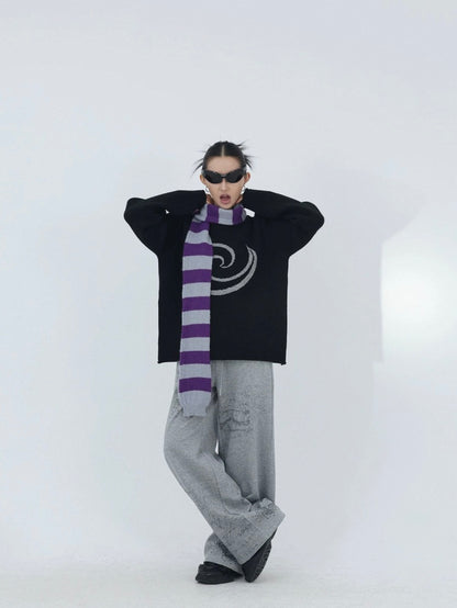 CYBER STRIPE SCARF