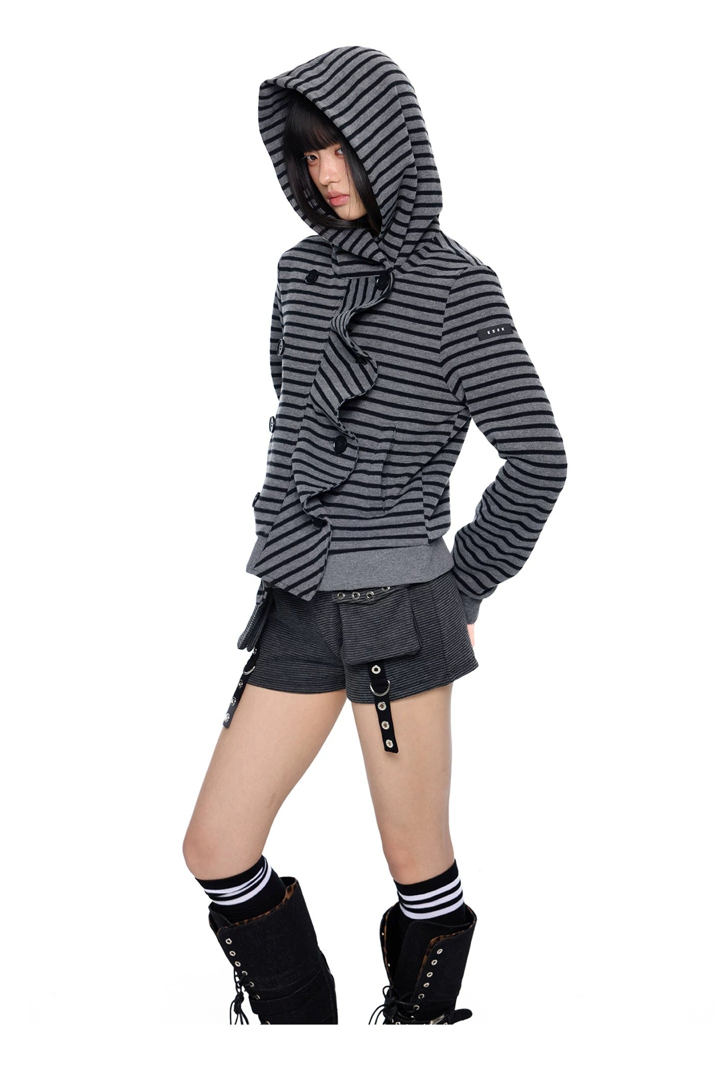 FRONT DRAPE HOODIE