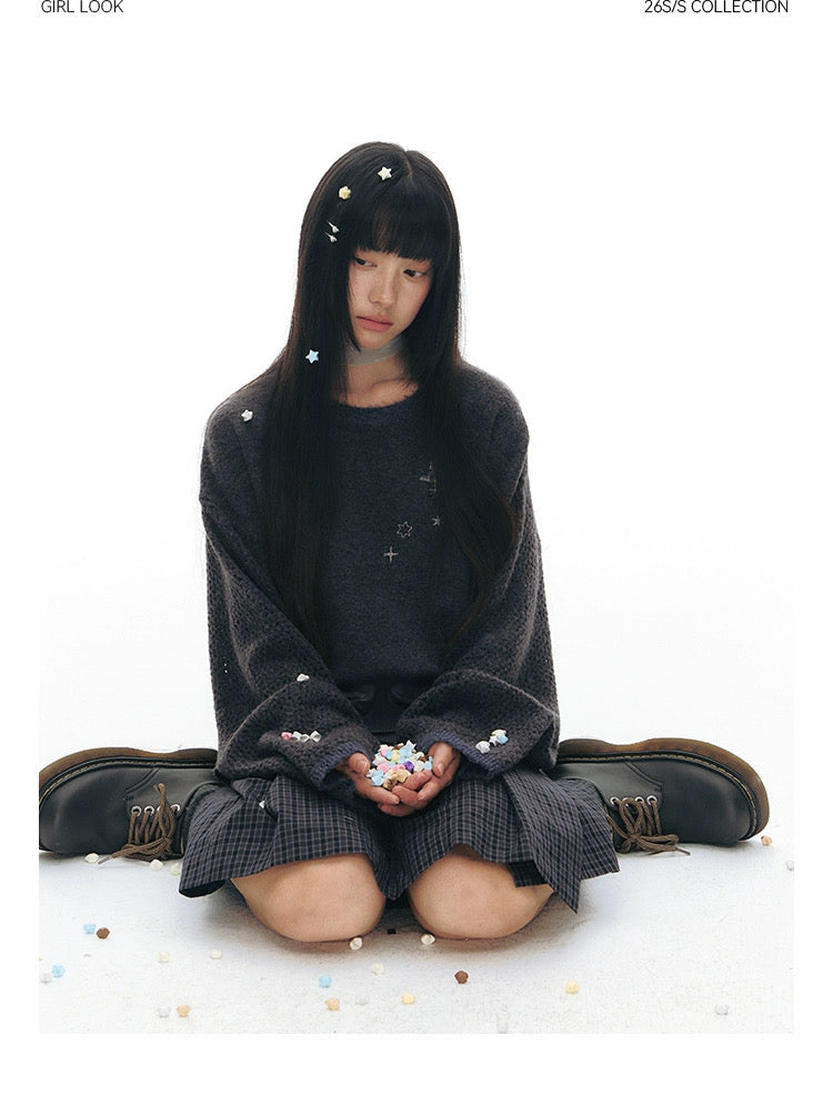 STAR-DUST KNIT SWEATER
