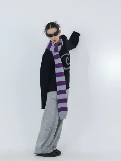 CYBER STRIPE SCARF