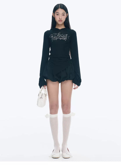 LIGHTWEIGHT HOODED LONG SLEEVE TOP